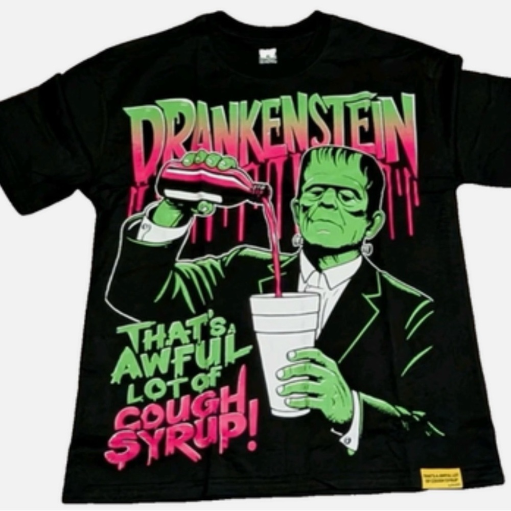 DRANKENSTEIN That's A Awful Lot Of Cough Syrup BLACK XL